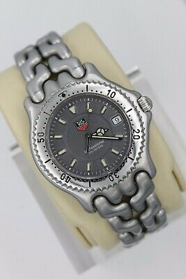 Tag Heuer WG1113.BA0473 Watch Mens SEL Gray SS S99.206 Mint Link S