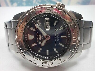 SEIKO 5 SPORTS DAY DATE AUTOMATIC MEN S WATCH 7S36 02T0 BLUE