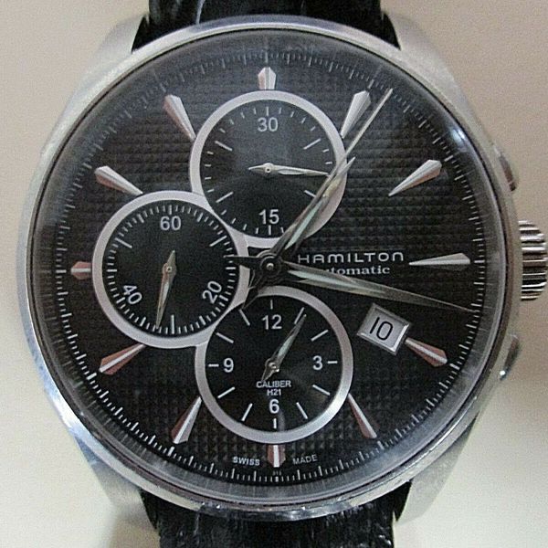HAMILTON JAZZMASTER ブラック HAMILTON Jazzmaster Viewmatic 44MM AUTO Black Dial Men's Watch