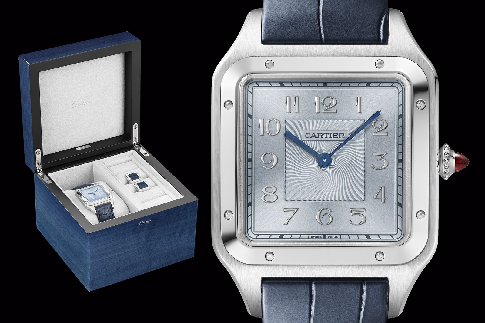 Cartier Santos Dumont Icy Blue WGSA0050 WatchCharts