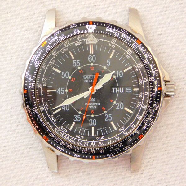 Rare Vintage Seiko Aeromaster SQ Sports 150 5Y23-615A Pilot Flight Steel  Watch | WatchCharts
