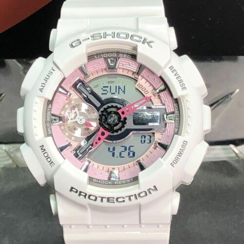 Gmas110mp 7a G Shock White Pink Casio G-SHOCK GMA-S110MP-7A S