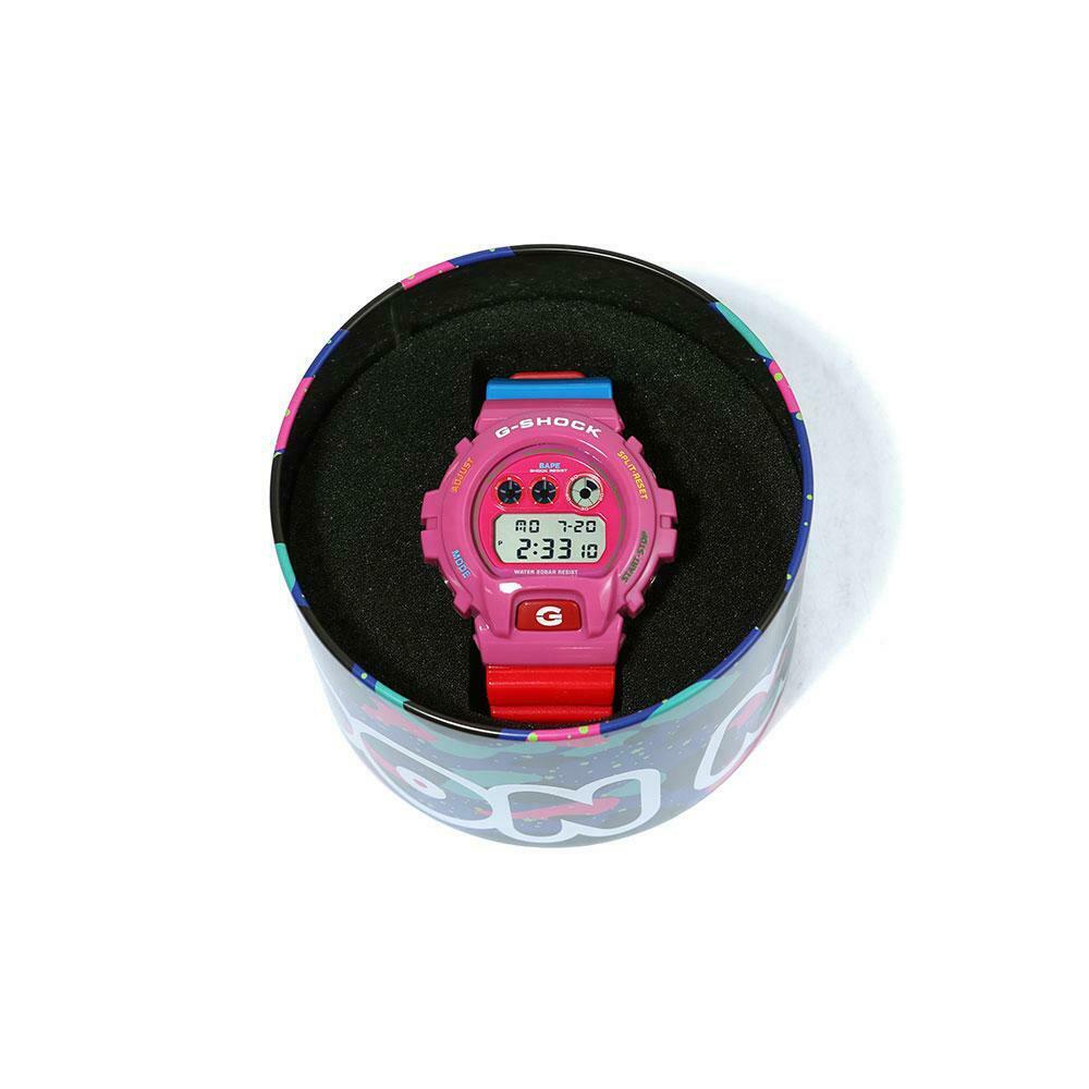 G-Shock x BAPE x Kid Cudi Casio DW-6900 45mm Resin Pink A Bathing
