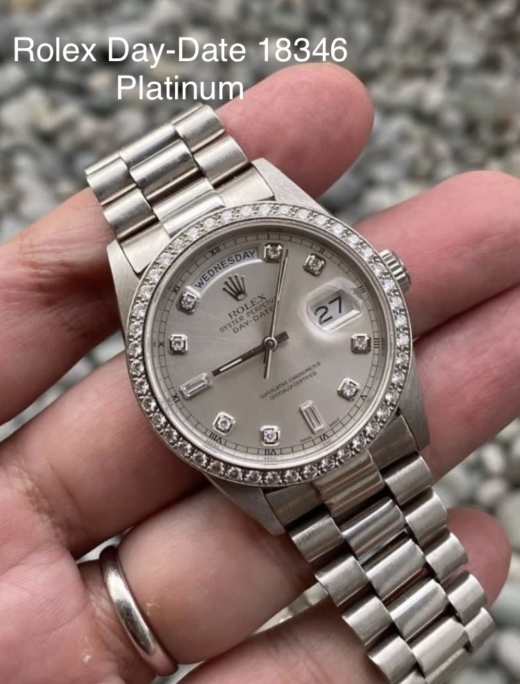 Rolex Day Date 18346 Platinum President. Pls read post details