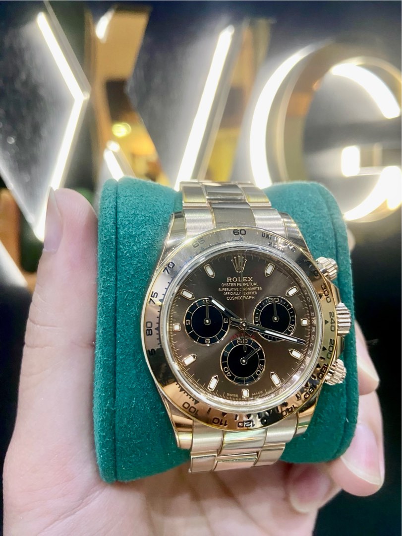 Rolex daytona rose outlet gold 2019