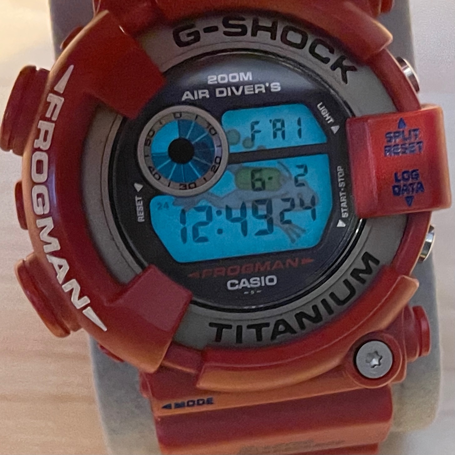 WTS] Casio G-Shock DW-8201GF-4 Frogman DW-8200 Series Red Digital