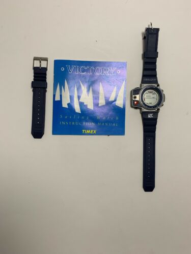 Vintage Timex Victory Sailing Men's RARE Watch Manual And Strap