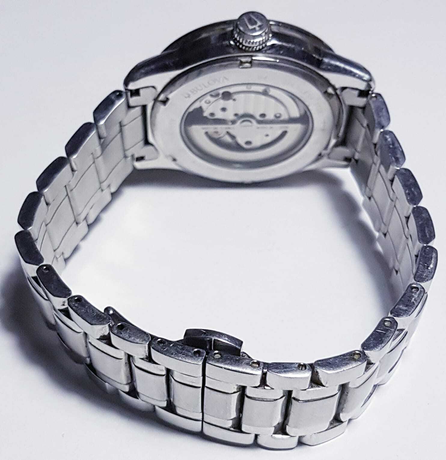 BULOVA 96A119 Skeleton Automatic 21 Jewels 42mm Men