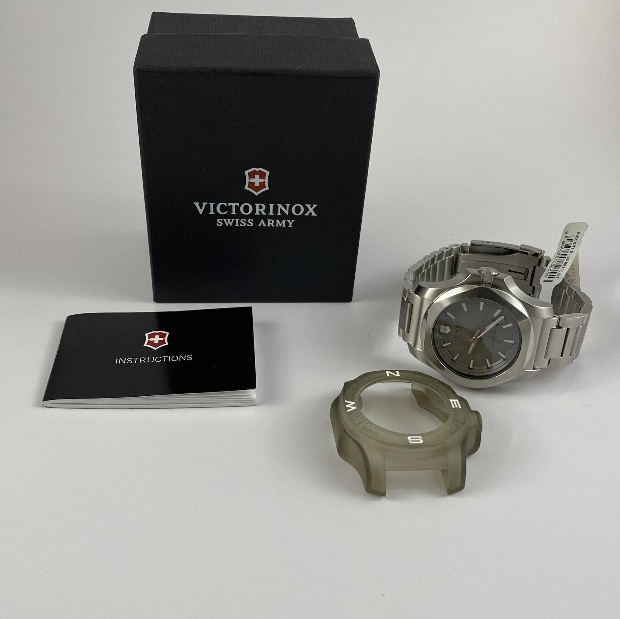 WTS Victorinox I.N.O.X. 43mm Titanium on Brown Strap 241778