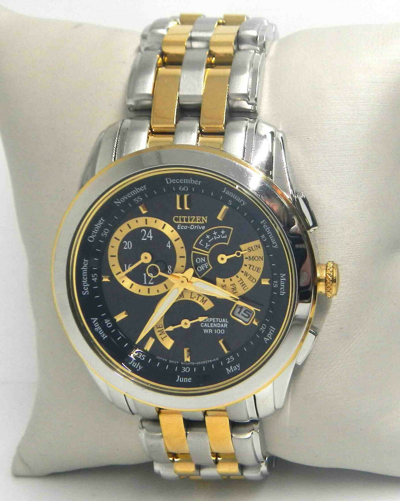 CITIZEN CALIBRE ECODRIVE PERPETUAL CALENDAR MEN'S WATCH BL800453E