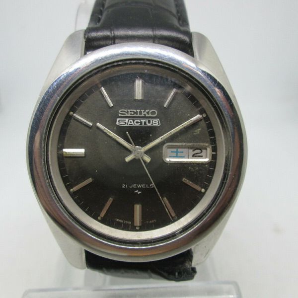 VINTAGE SEIKO 5ACTUS 7019-7040 DAYDATE STAINLESS STEEL AUTOMATIC MENS ...