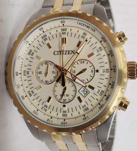 Mens Citizen TachyMeter 0520-S094119 Chronograph Date Watch New
