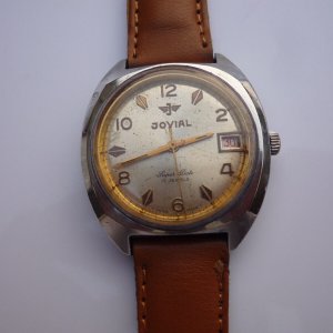 JOVIAL SUPER DATE Manual Winding 17 Jewels SN 591213 Men's Watch