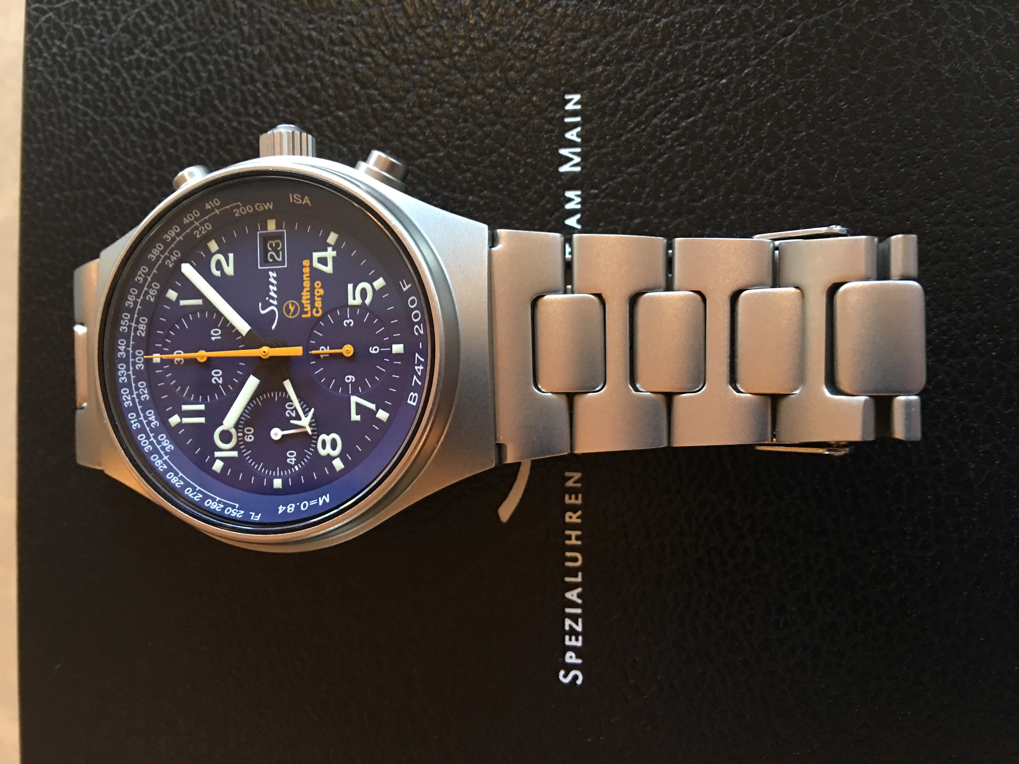 FS Sinn 144 GMT Lufthansa Cargo 747 Chrono Limited Edition A