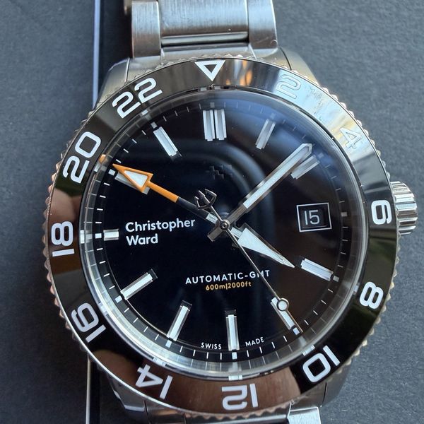 Christopher Ward C60 Trident GMT 600 â Automatic GMT â Full Set â Box ...
