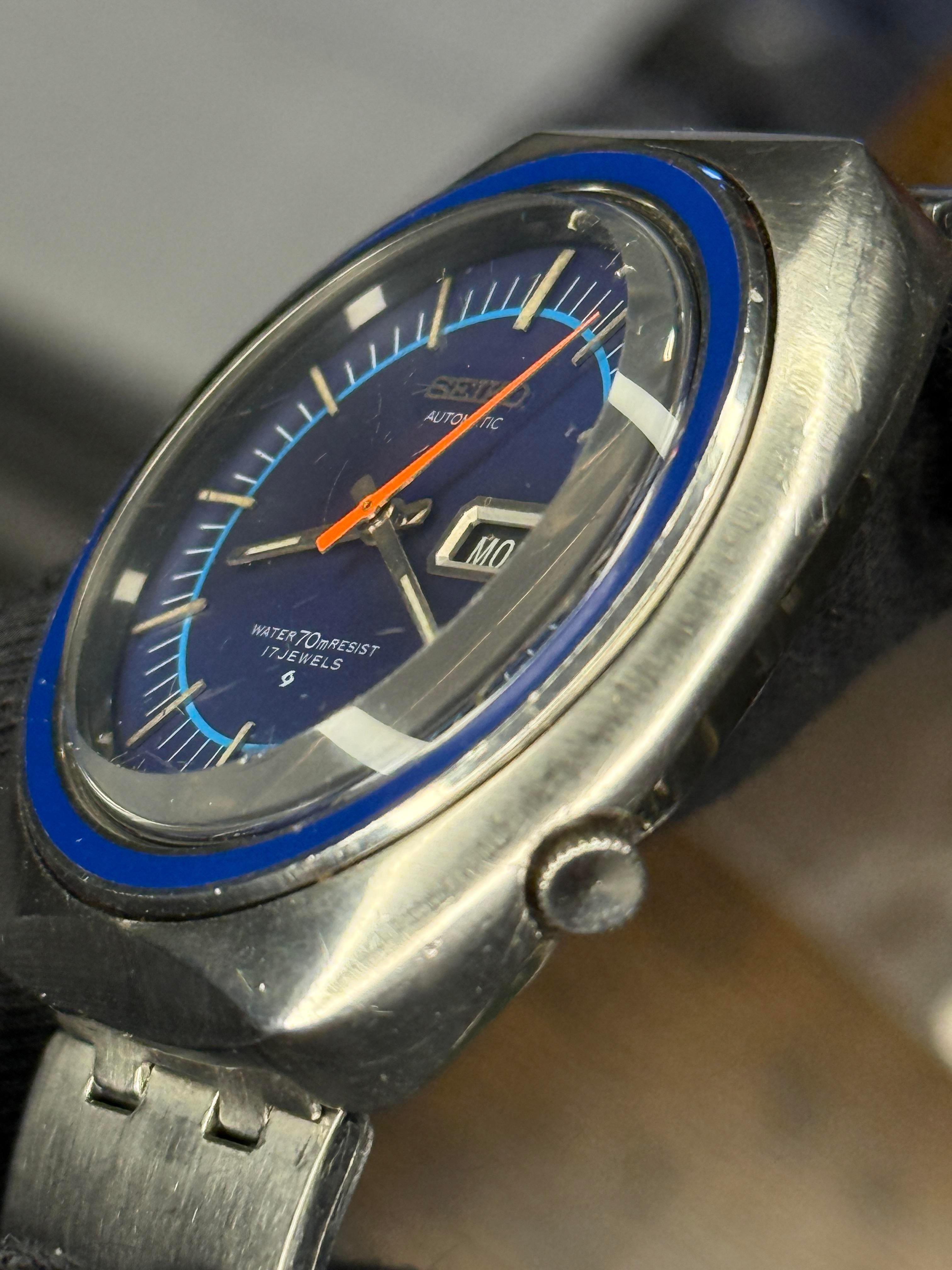 WTS] Vintage 1971 Seiko Automatic 17J (Ref. 6106-8569) - Blue Dial