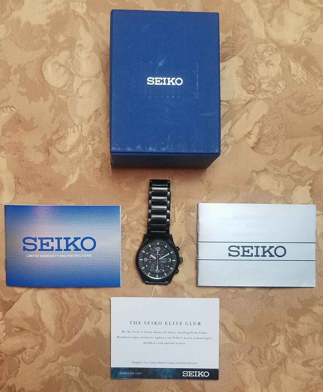 Men's Seiko SNDA65 100M Chronograph 7T92-0JS0 Stainless Steel Band Box  Manual | WatchCharts
