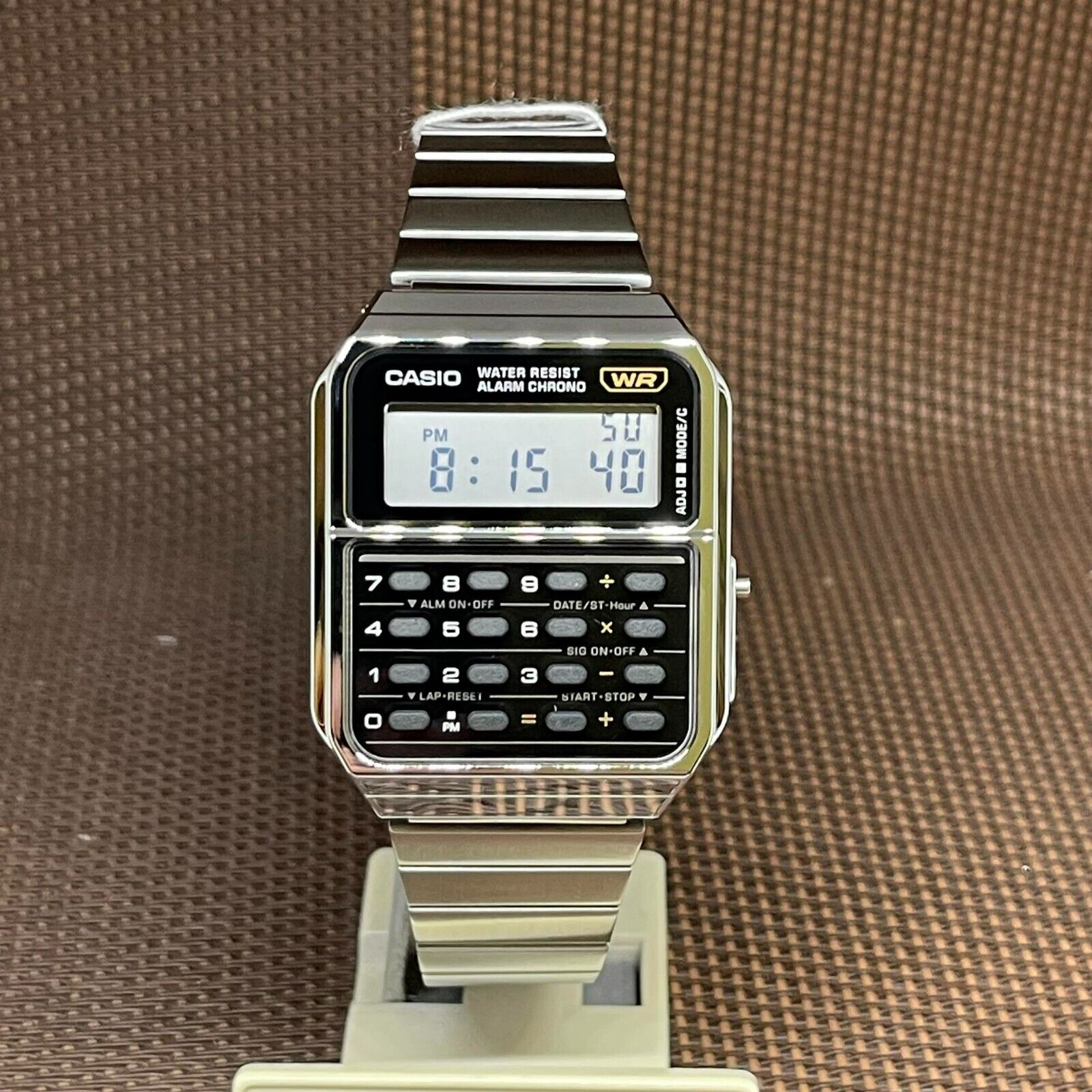 Casio Vintage CA-500WE-1A Stainless Steel Calculator Digital 