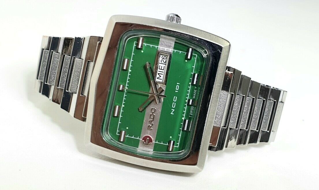 Rado NCC101 Green Dial Day & Date Ref.11920 Mens Automatic Swiss