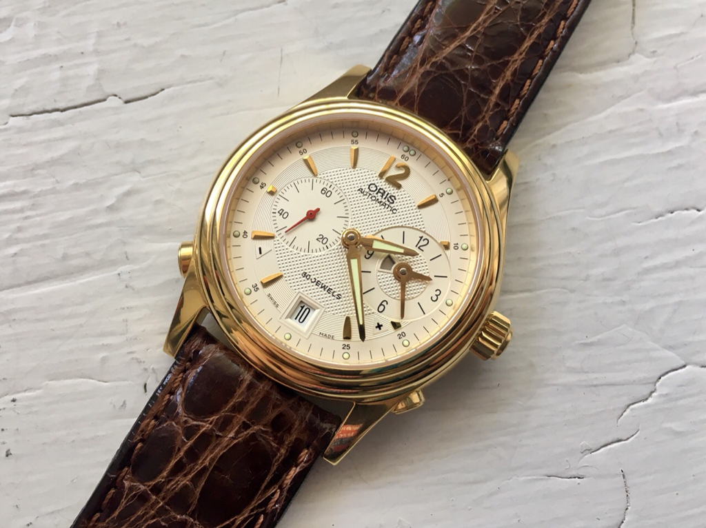 傷あり！オリス ワールドタイマー GMT 690 7485 USED Oris