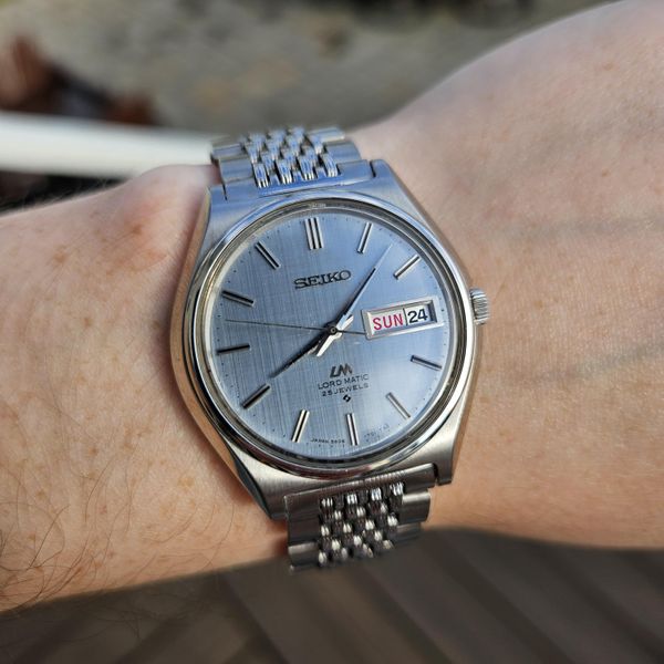 WTS] Seiko LM Lord Matic linen frost blue dial ref. 5606-7010