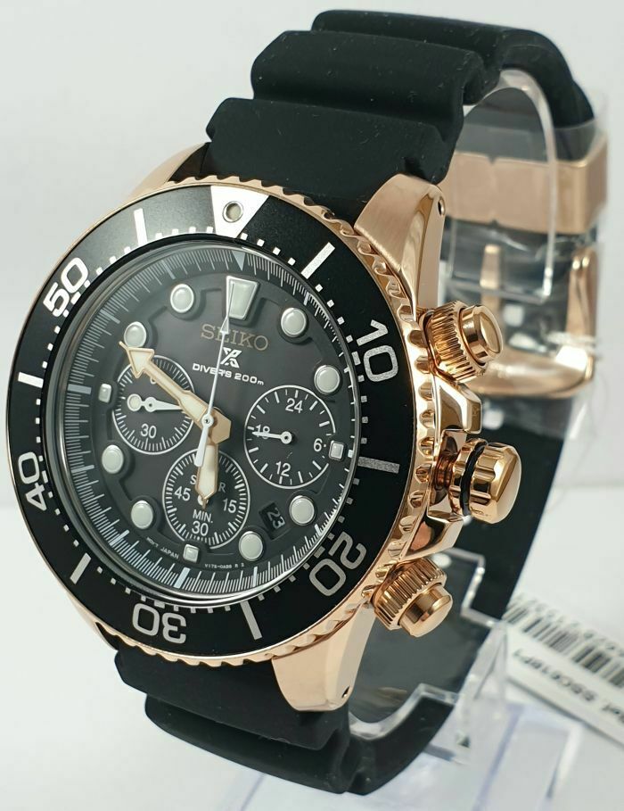 Seiko prospex solar rose gold online