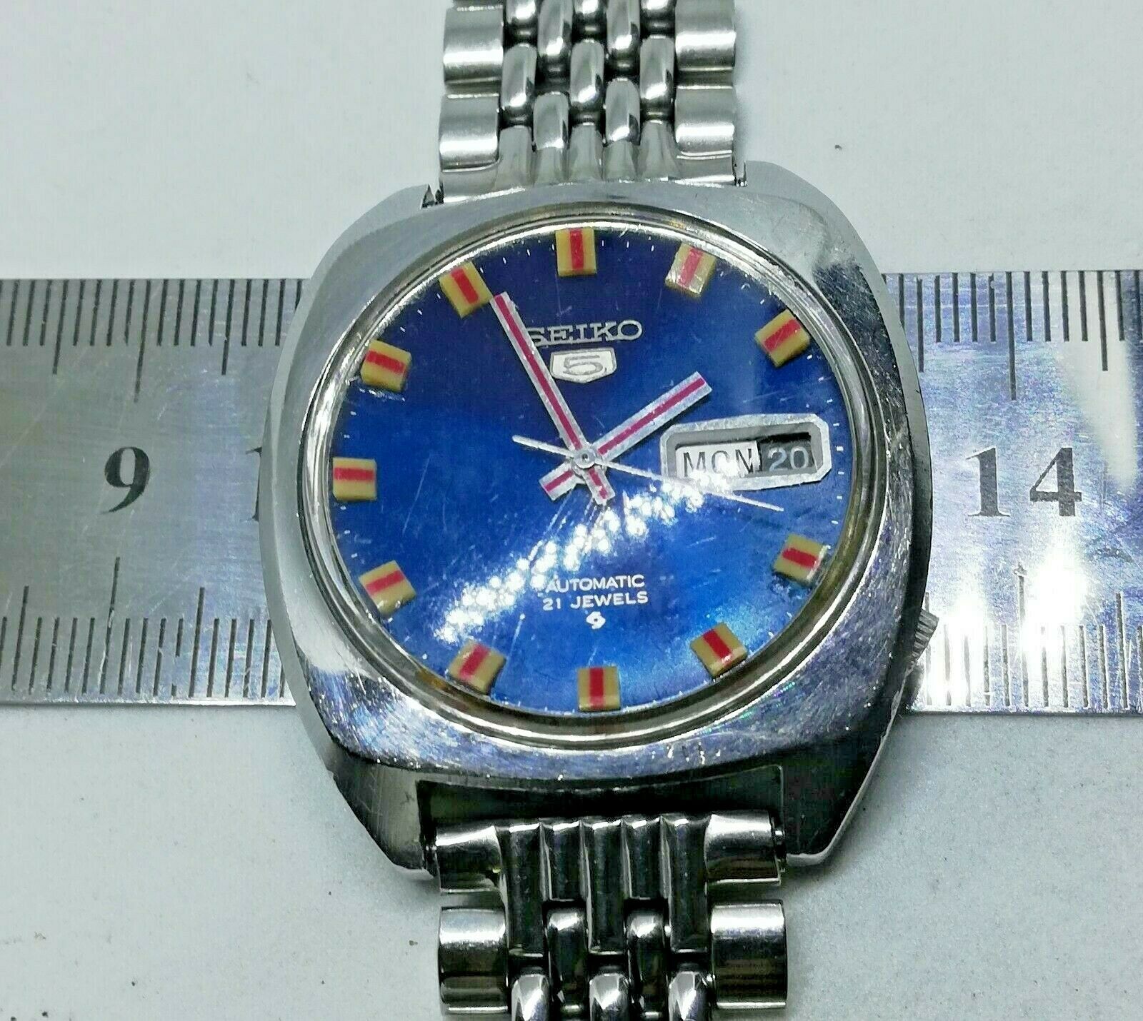 1971 Seiko 6119-7103 Blue Dial Beads of Rice Mint Condition