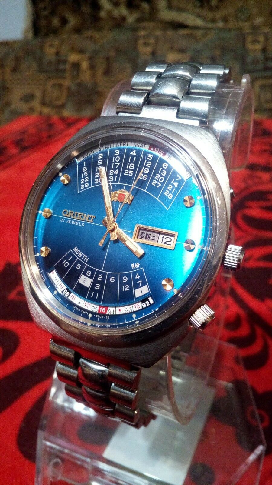 Ceas orient automatic 21 jewels new multi hot sale year calendar