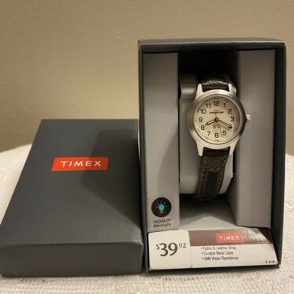 Timex Orologio Analogico al Quarzo Donna con Cinturino in Pelle TW4B119009J