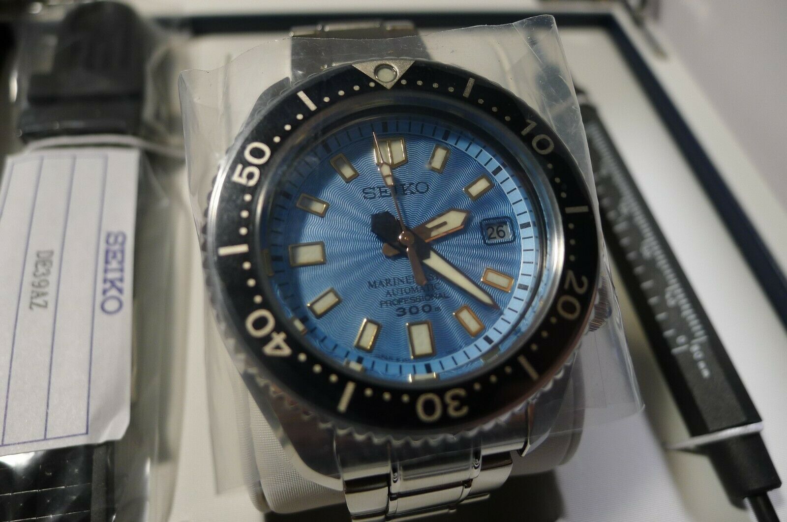 Seiko Marine Master Europe SLA015 Limited same Zimbe Blue dial 124