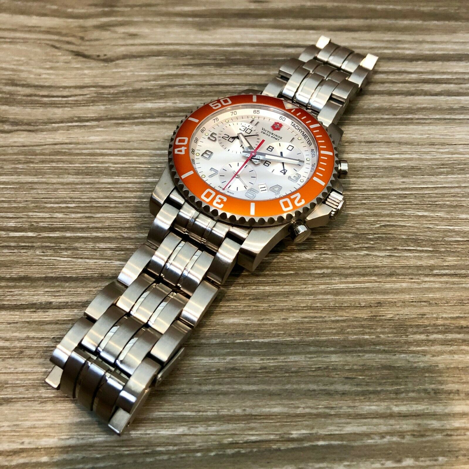 Victorinox Maverick Chronograph Men s Wristwatch Orange Edition WatchCharts