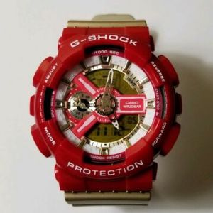 Casio G-Shock GA-110CS-4A red gold marvel Ironman Tony Stark