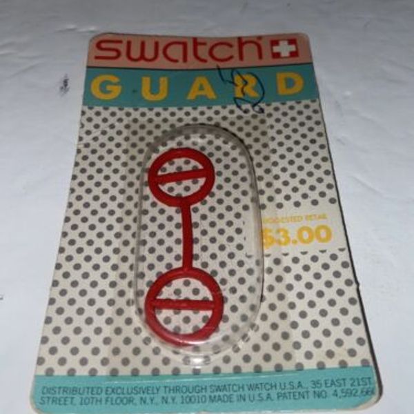 Hard To Find New Red Vintage Swatch Watch Guard 1st Series This Fits ...