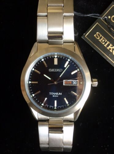 Seiko Blue Dial Watch Titanium SGG709 | WatchCharts