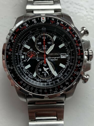 Mens Rare Seiko Flightmaster Chronograph Watch 100m SNAD05 7T62-0JR0 VGC  FWO | WatchCharts Marketplace