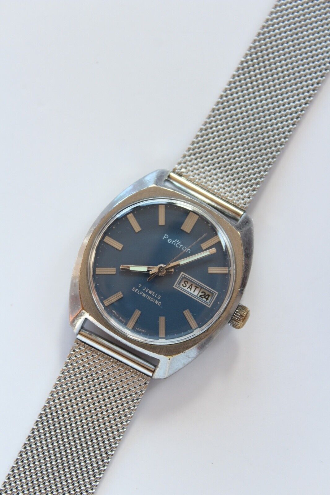 Vintage PENCRON 17 Jewels Automatic Day-Date Men\'s Wristwatch Stainless Steel il_340x270.3686922614_fd1i.jpg main image 2
