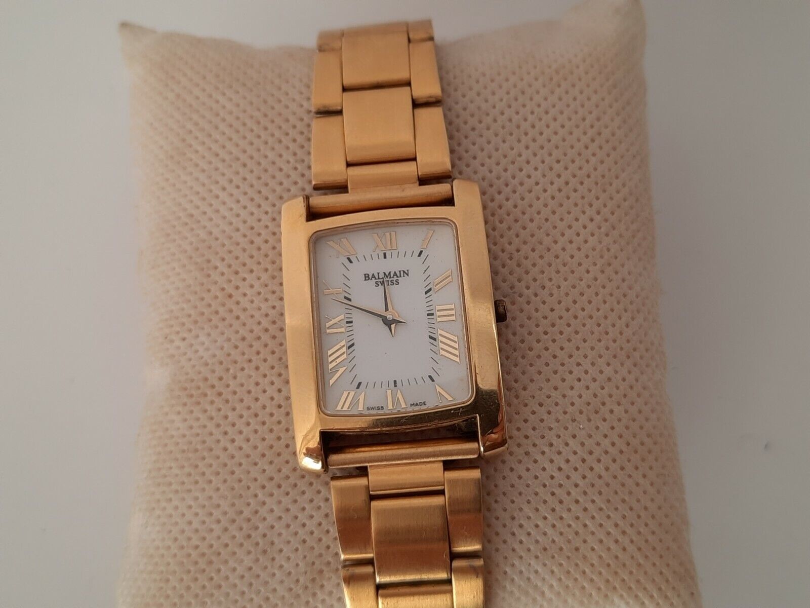 PIERRE BALMAIN Quartz Rectangular Sapphire Crystal Swiss Made Gold Plated WatchCharts Marketplace