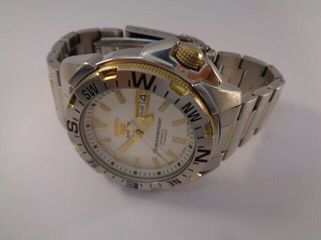 7-3973 SEIKO 7S36-02P0 自動巻き腕時計 シルバー/ゴールド 7-3973 SEIKO 7S36-02P0 自動巻き腕時計 シルバー/ゴールド 7-3973