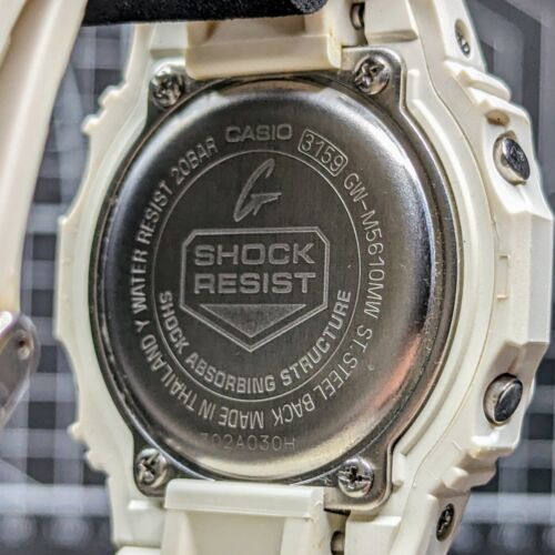 Casio G-Shock GW-M5610 MARINE WHITE Solar Multiband 6 Square GW