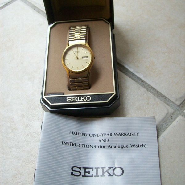 MEN'S SEIKO QUARTZ ANALOGUE WATCH WITH DATE S114V . WITH BOX AND  BOOKLET | WatchCharts