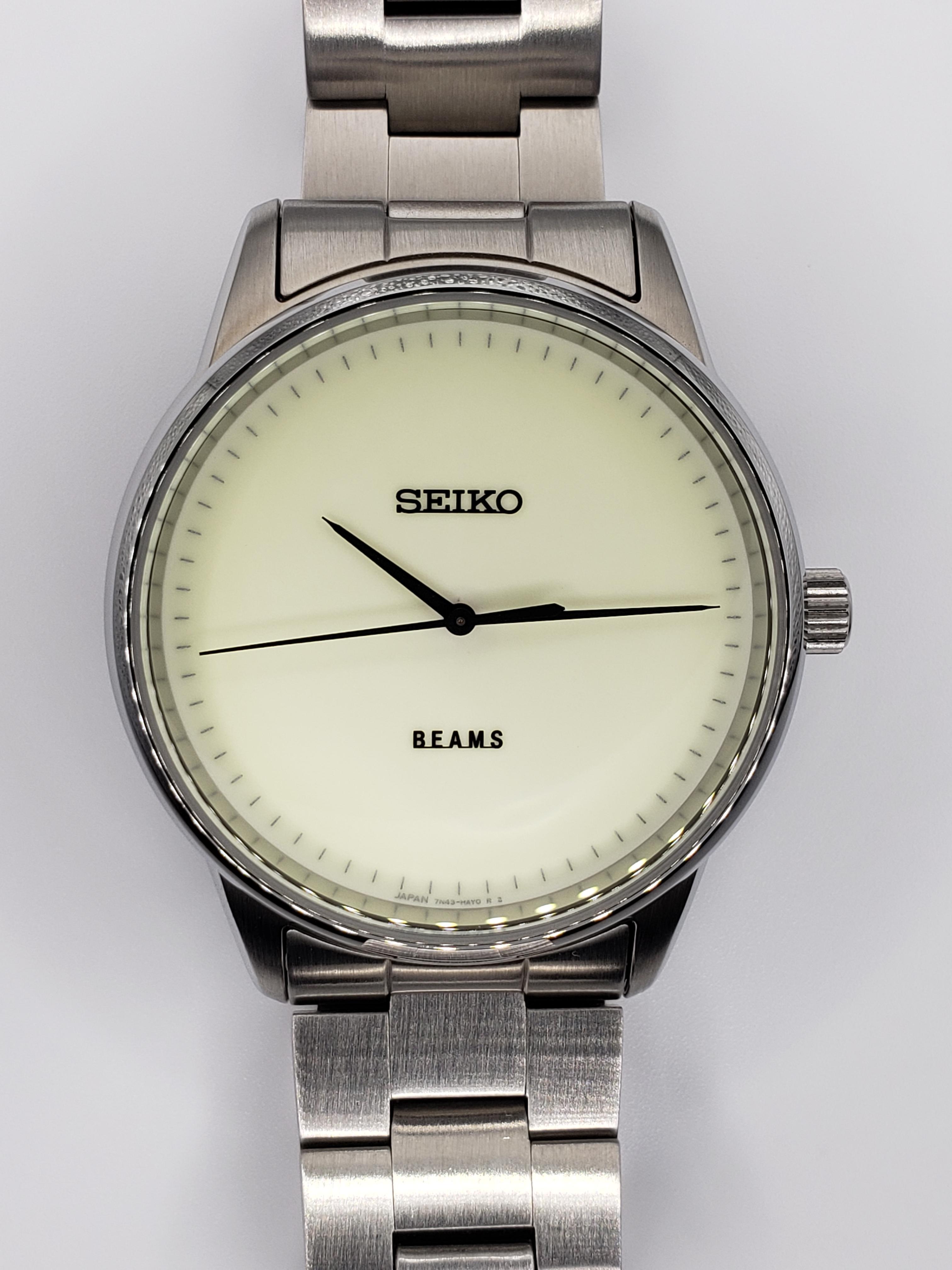 WTS] Seiko x Beams Collab Watch, The Brightest Full Lume Watch