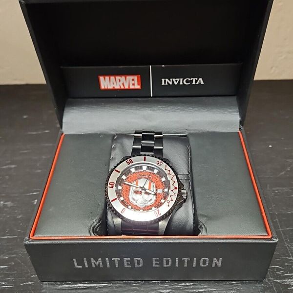 MARVEL COMICS ANT-MAN INVICTA WATCH MEN'S MODEL #27781 LE 0082