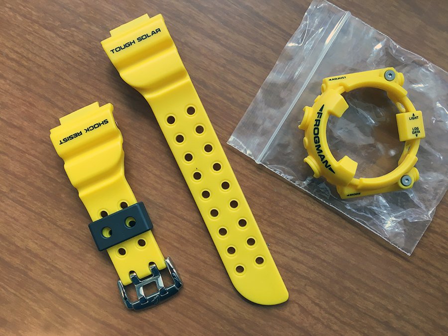 G-Shock Frogman GF-8250/DW-8200 Original Factory Yellow Bezel