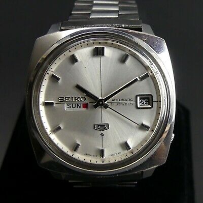 VINTAGE 1960's SEIKO 5 6119-7130 AUTOMATIC DAY DATE ADJUST STAINLESS STEEL  WATCH | WatchCharts