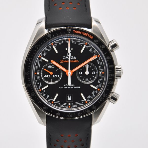 FS: Omega Speedmaster Racing 44.25mm Steel Black Orange 329.32.44.51.01 ...