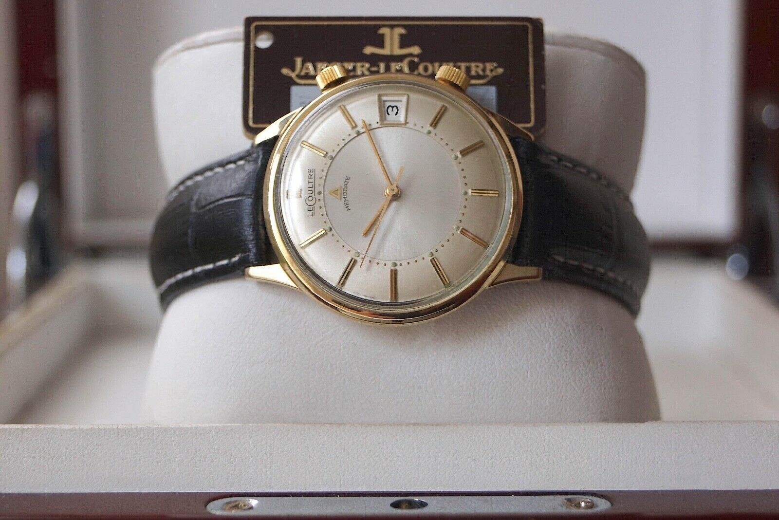 ICONIC JAEGER LECOULTRE MEMOVOX MEMODATE ALARM ORIGINAL DIAL JL