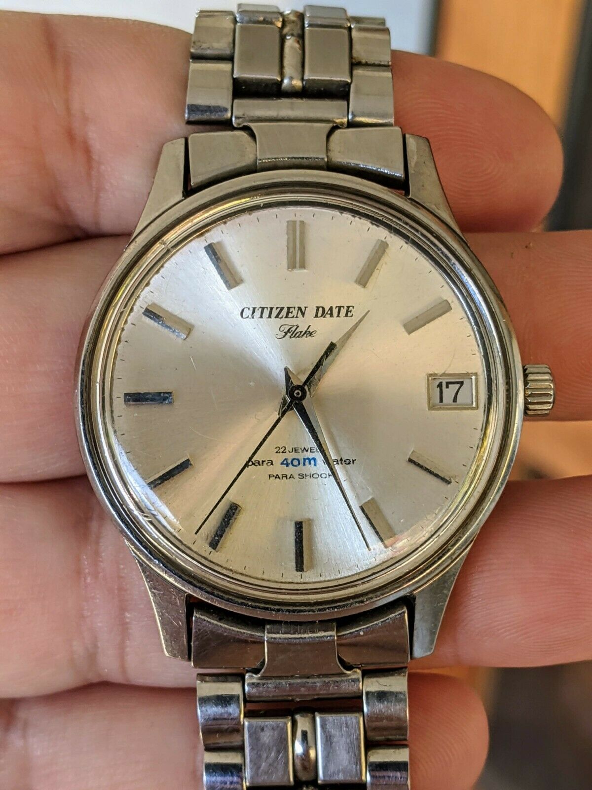 Vintage '65 Citizen Date Flake (Diamondflake) Ultra-thin Watch