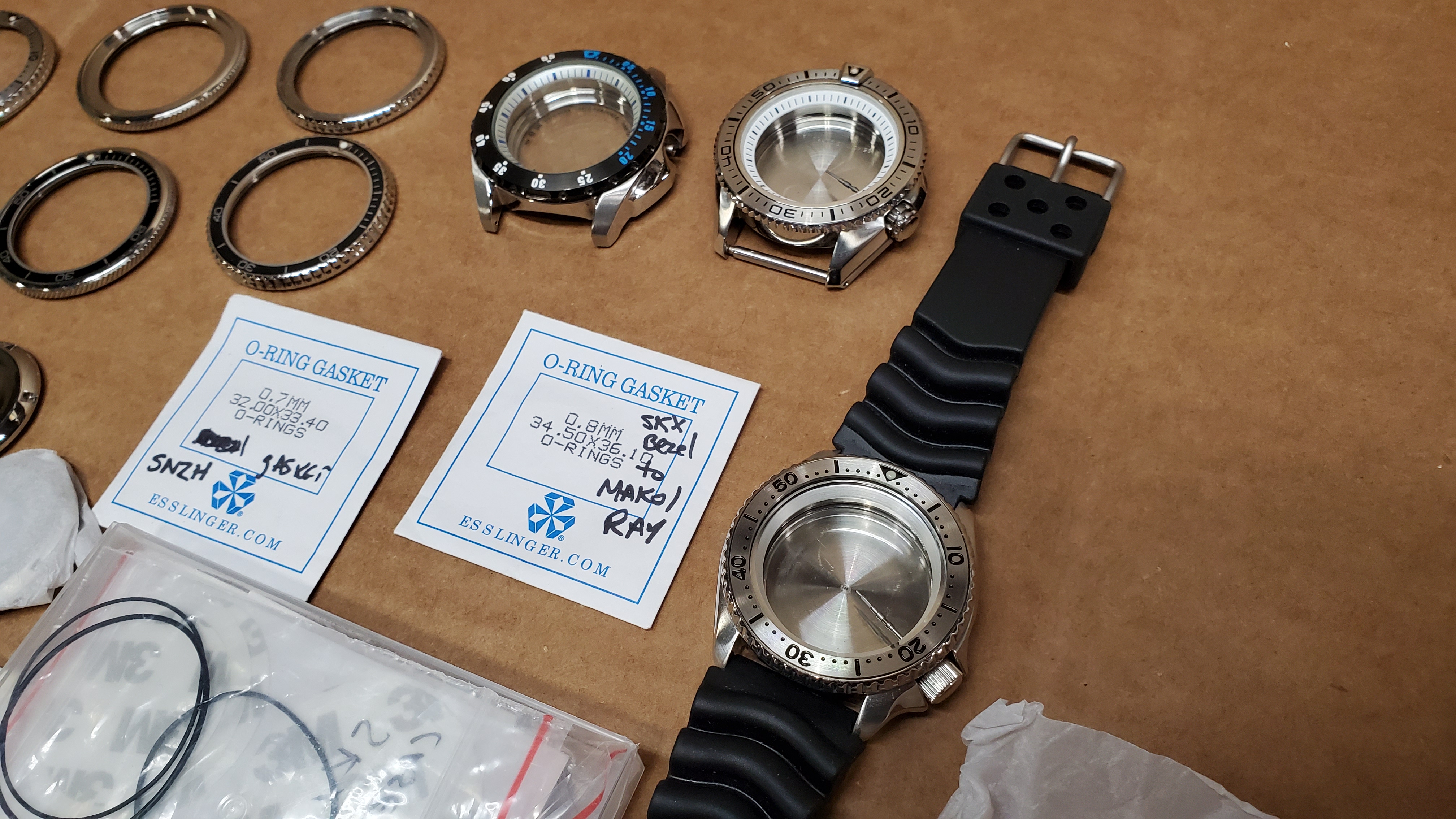 [WTS] Many Seiko OEM + mod parts bezels + inserts, dials, hands