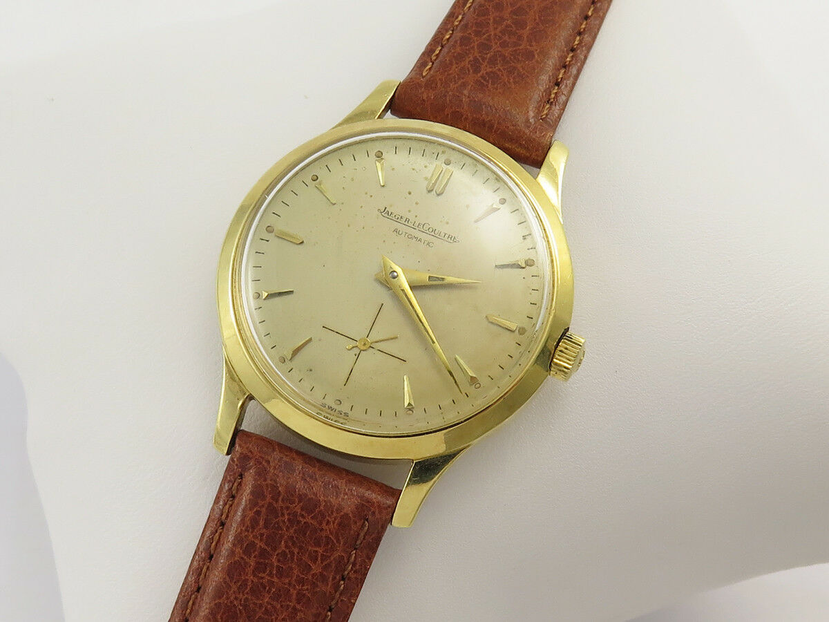 Rare Vintage JAEGER LeCOULTRE 1950 s AUTOMATIC BUMPER P812 18K