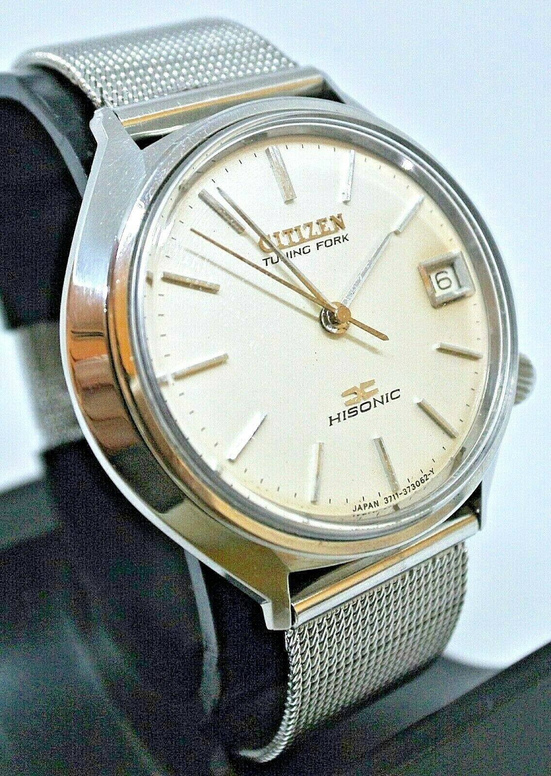 Vintage Citizen Hisonic 3711A Tuning Fork watch - runs very well